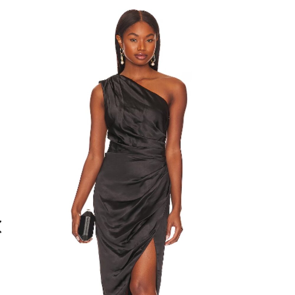 Elliatt Cassini One Shoulder Asymmetrical Dress- Size Small